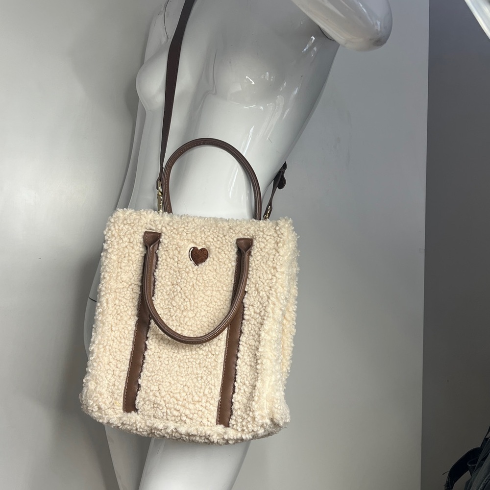 Suncoo Avner Wool Tote Crossbody East West Bag